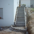 Treppe einfassen roh Granitplatten